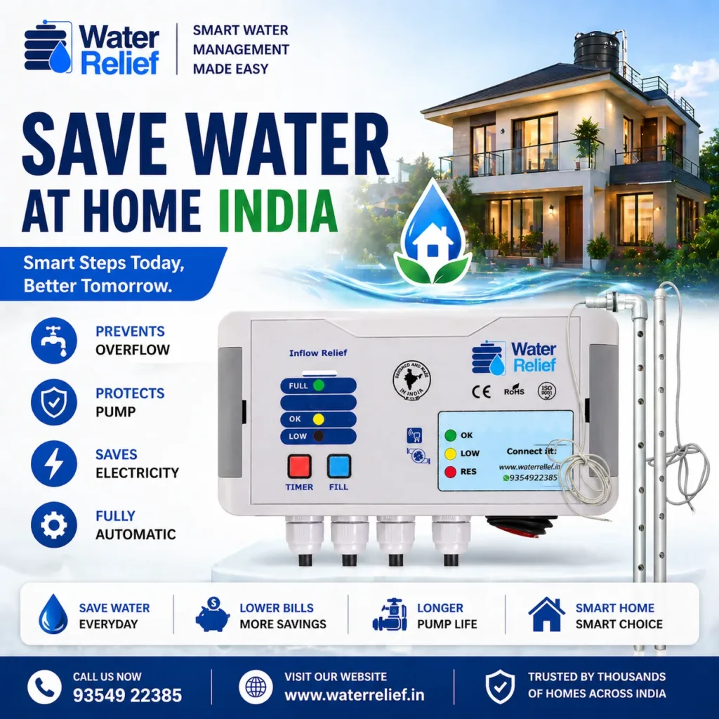 How to Save Water at Home India