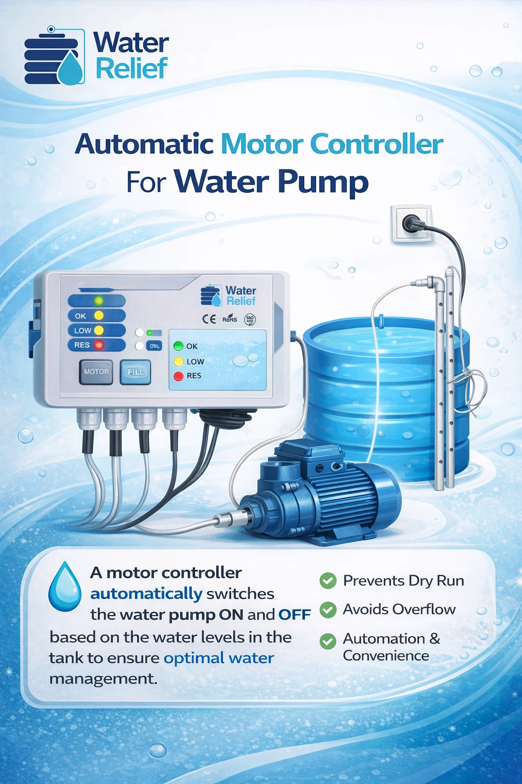 Automatic Motor Controller for Water Pump