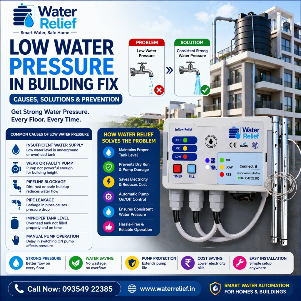 Low Water Pressure in Building Fix