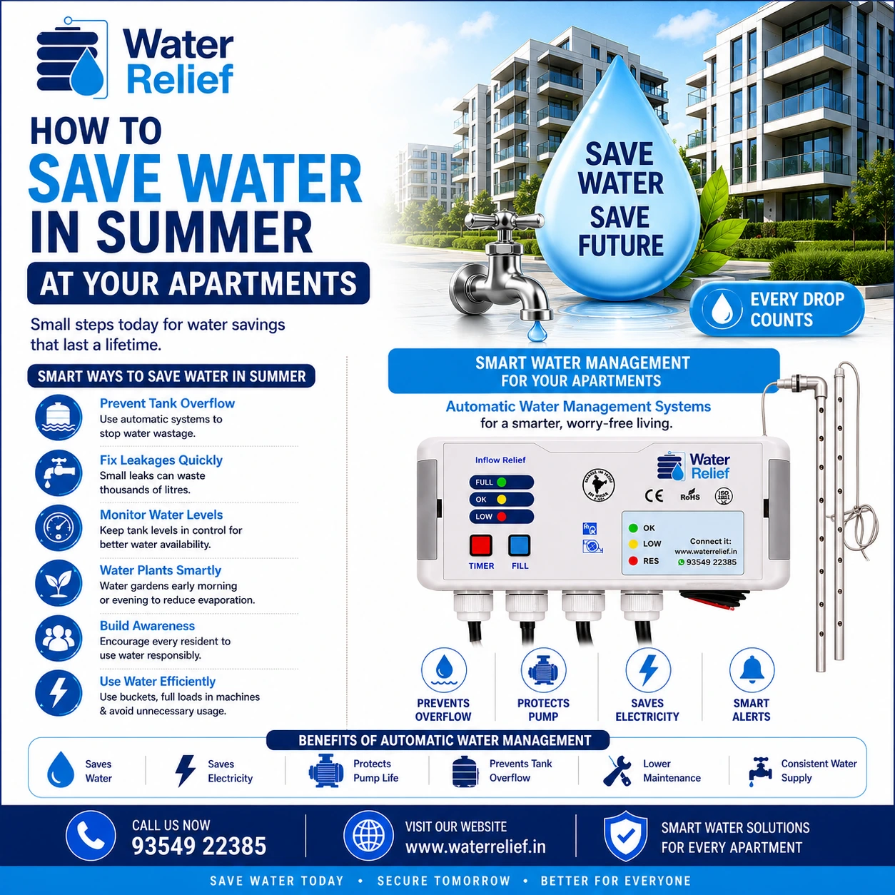 Save Water in Summer at Your Apartments