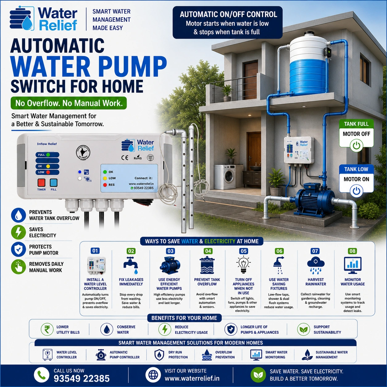Automatic Water Pump Switch for Home