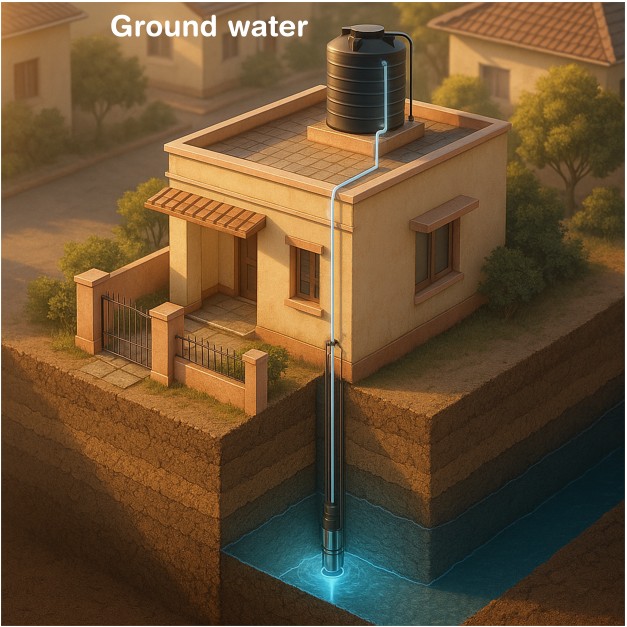 Submersible To Overhead Tank
