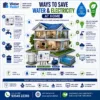 Ways to save water and electricity at home