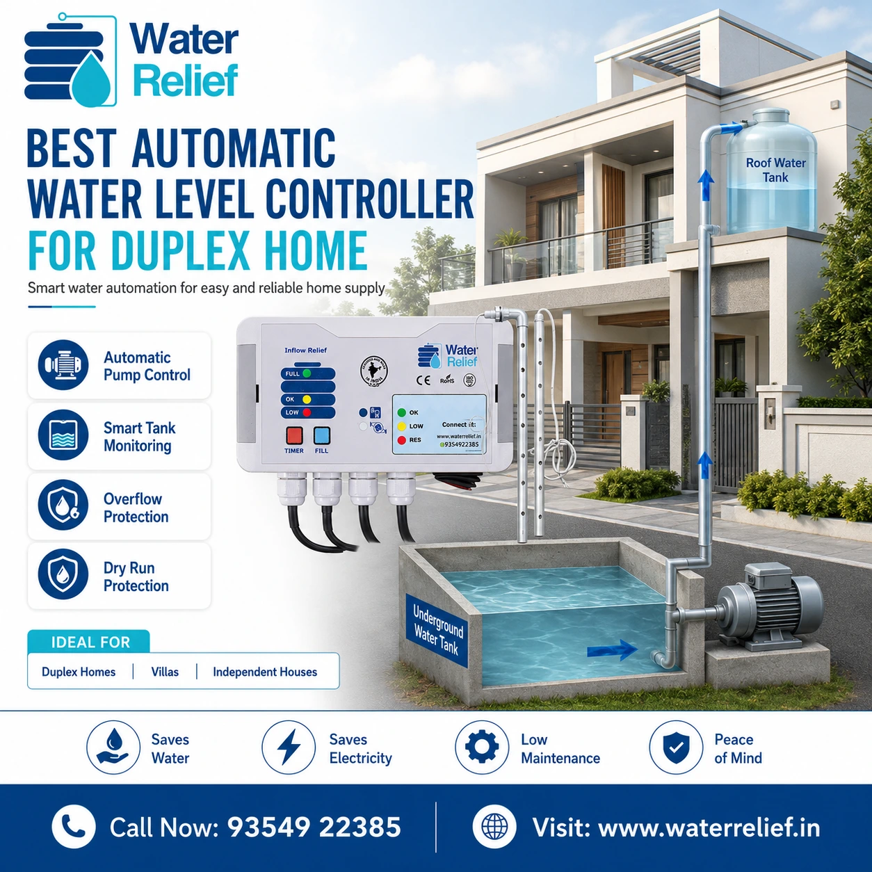 Water Controller for Duplex Home