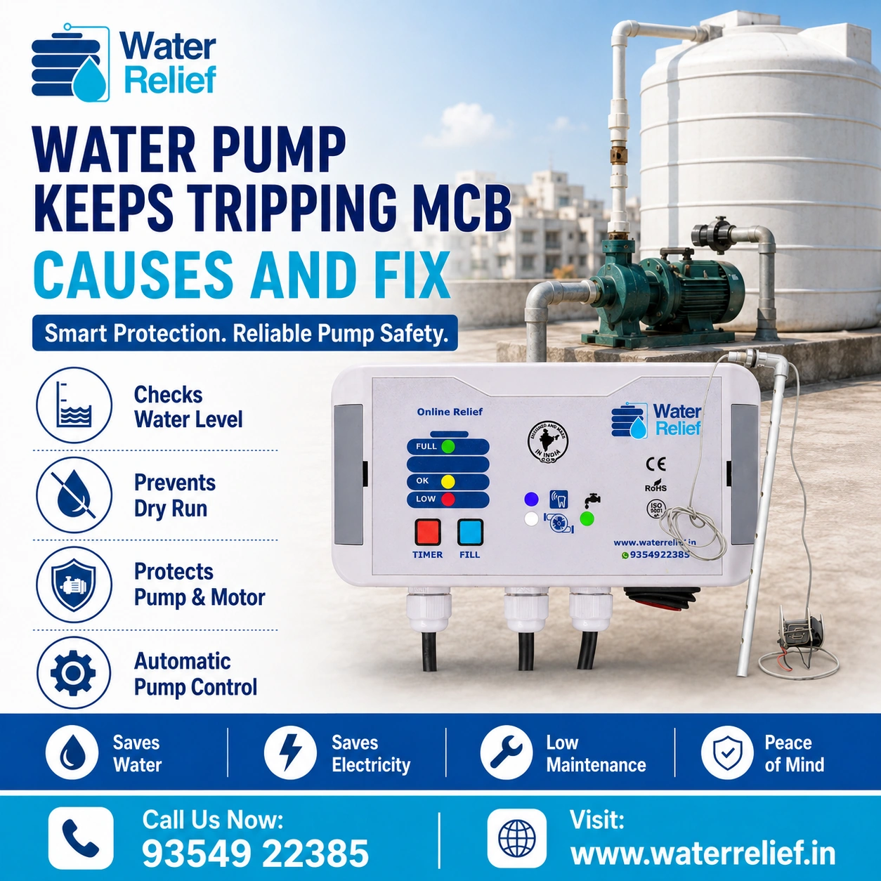 Water Pump Keeps Tripping MCB