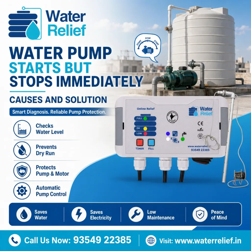 Water Pump Starts But Stops Immediately