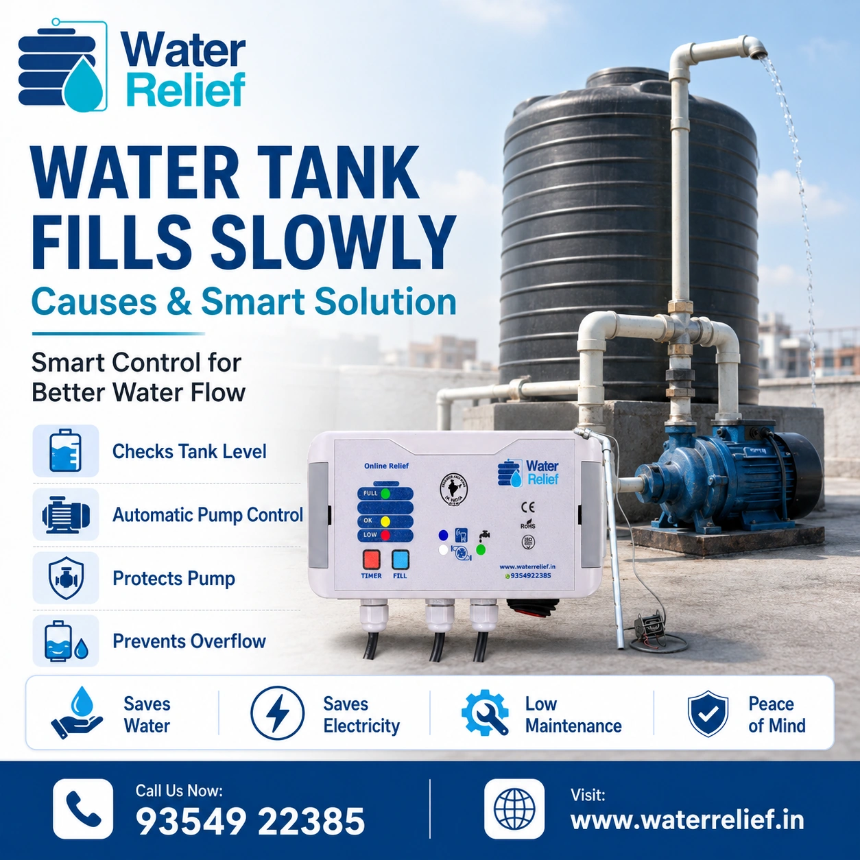 Water Tank Fills Slowly