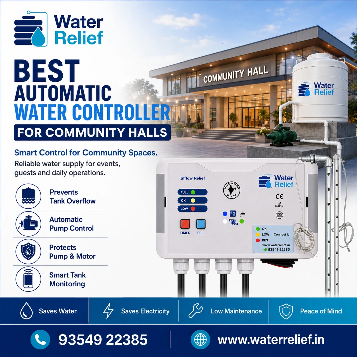 Automatic Water Controller for Community Halls