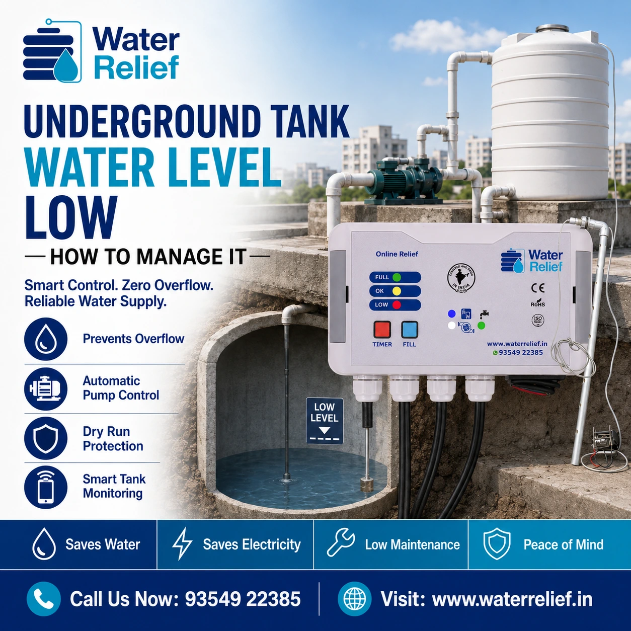 Underground Tank Water Level Low