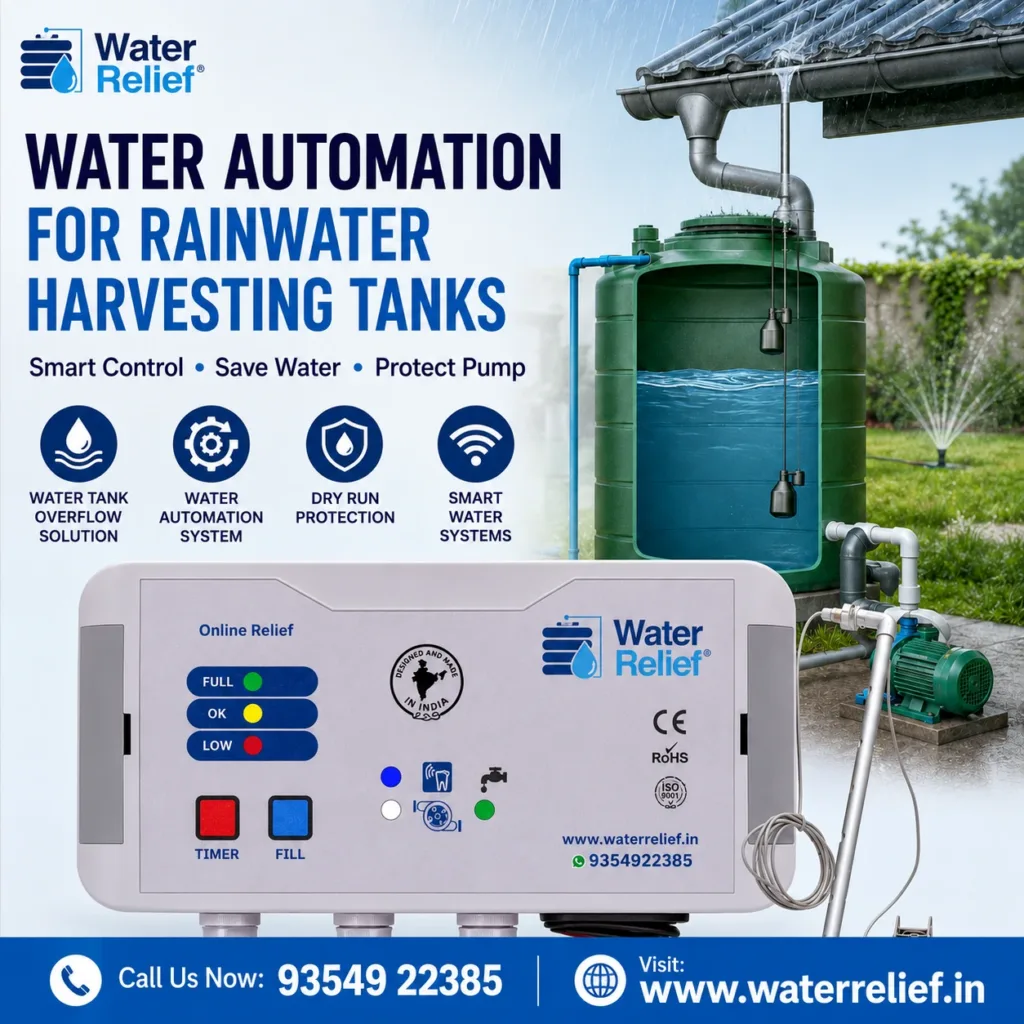 Water Automation for Rainwater Harvesting Tanks
