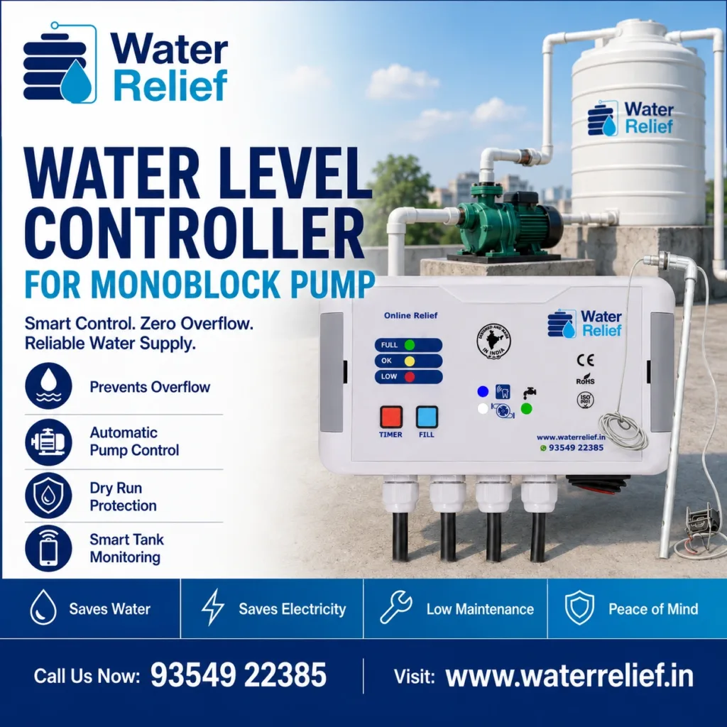 Water Level Controller for Monoblock Pump