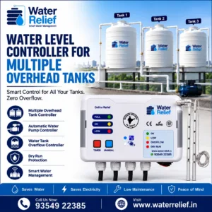Water Level Controller for Multiple Overhead Tanks