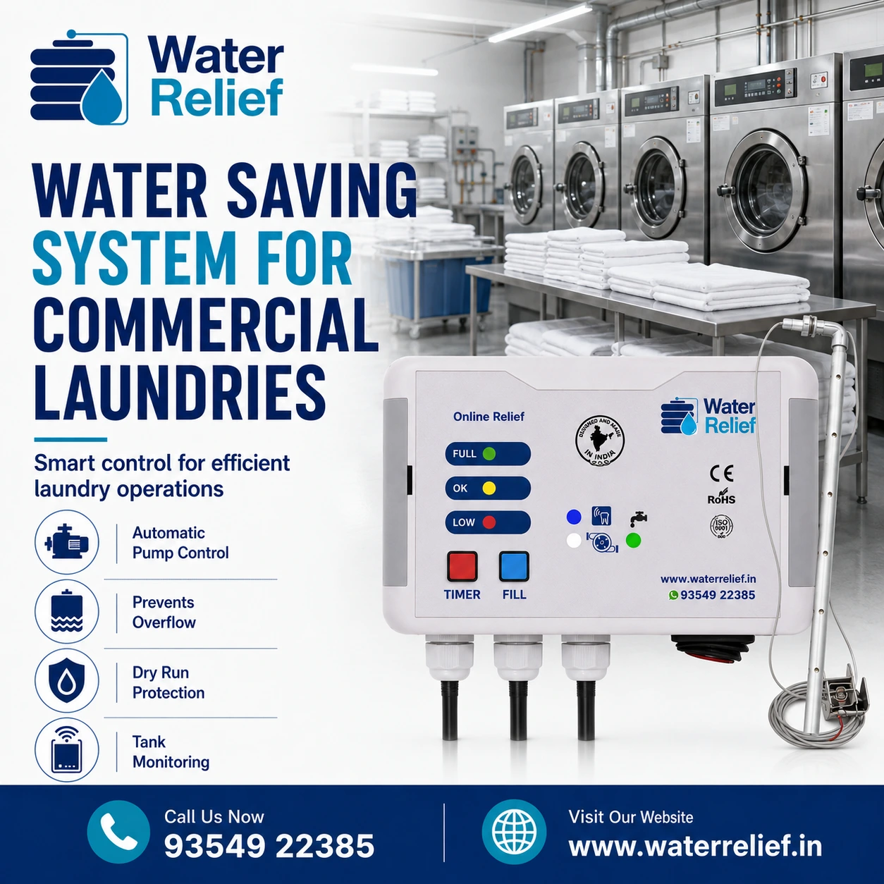 Water Saving System for Commercial Laundries