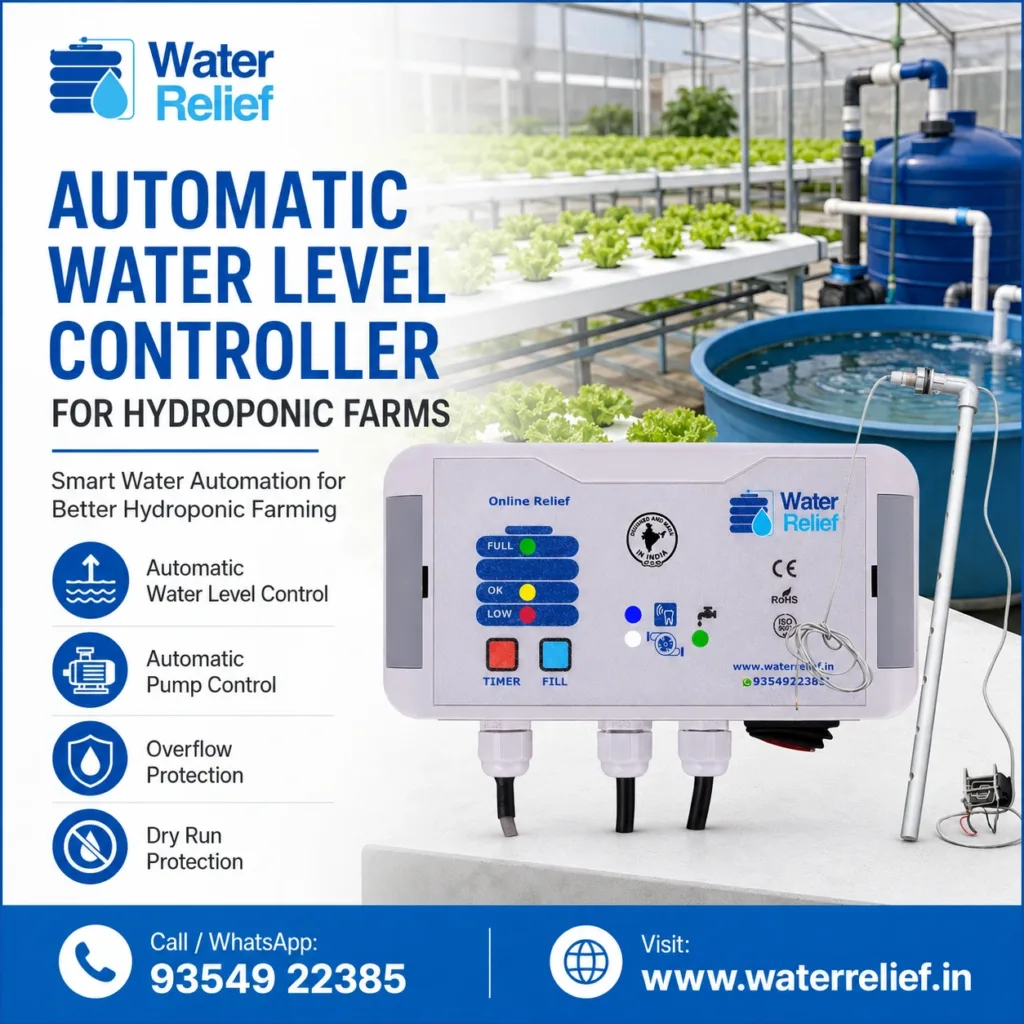 Automatic Water Level Controller for Hydroponic Farms