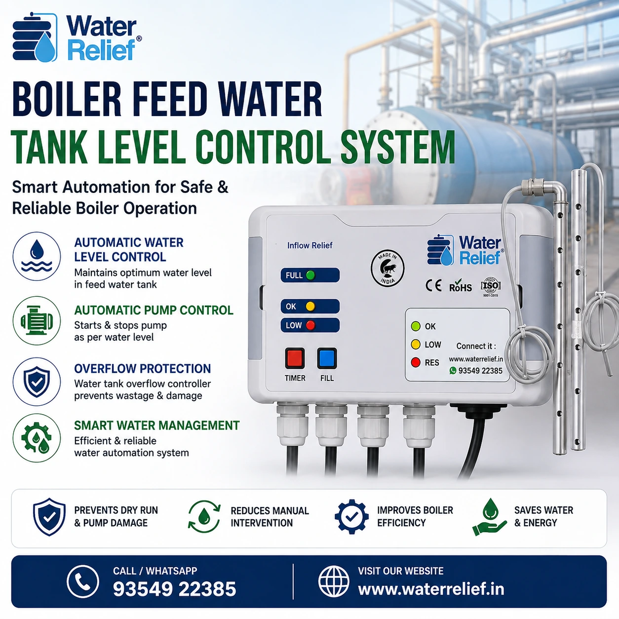 Boiler Feed Water Tank Level Control System
