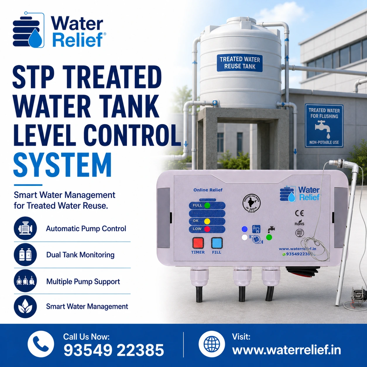 STP Treated Water Tank Level Control System