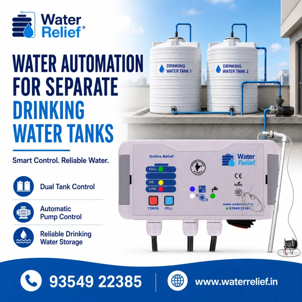 Water Automation for Separate Drinking Water Tanks