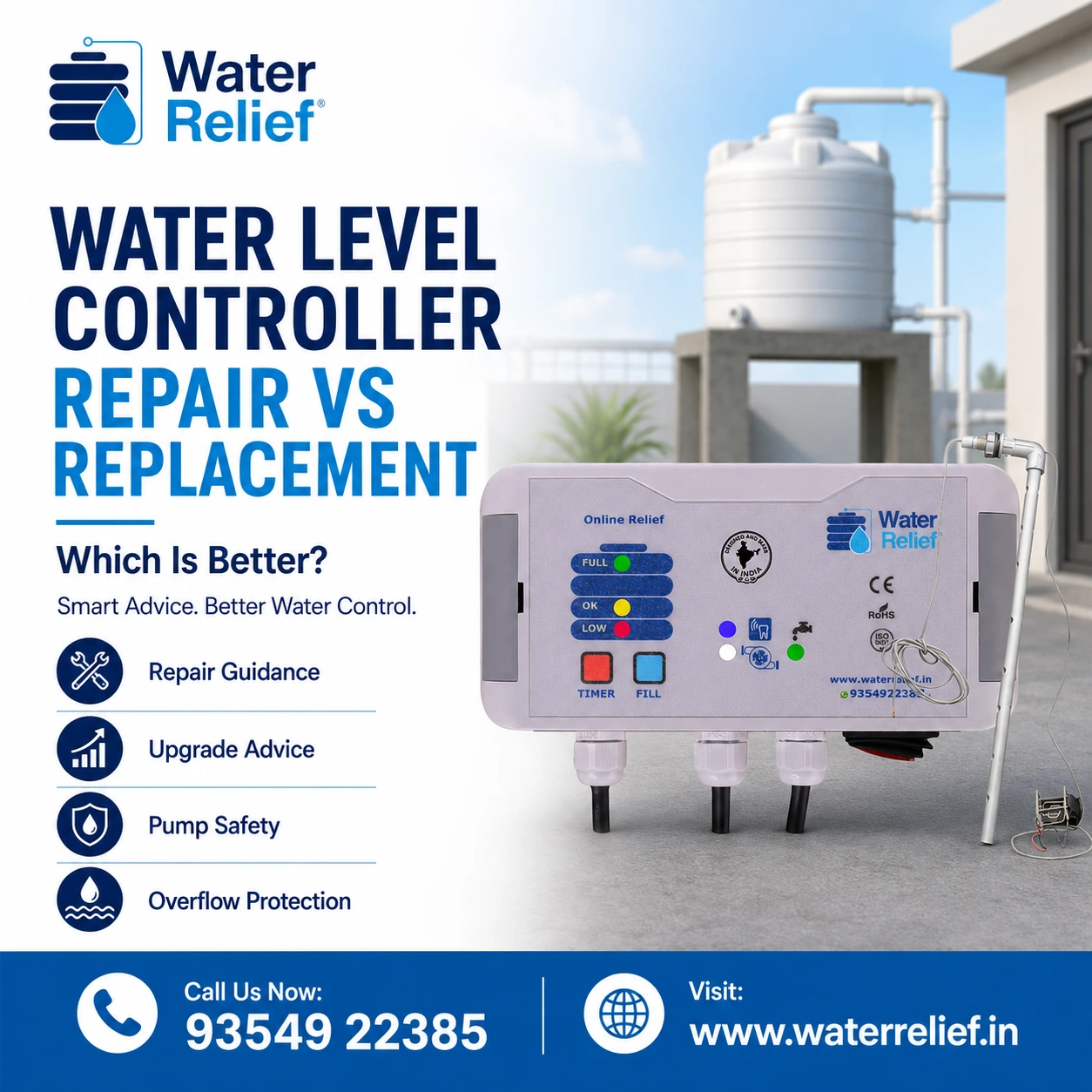 Water Level Controller Repair vs Replacement