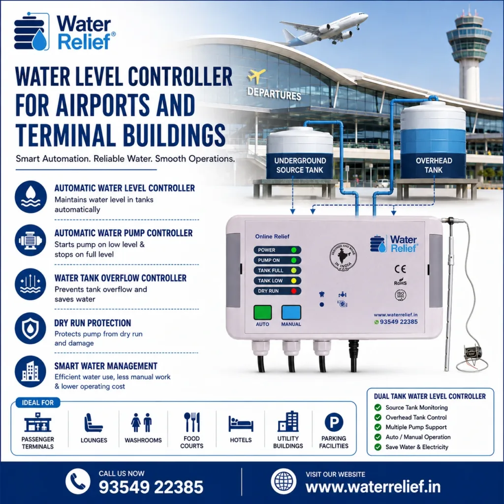 Water Level Controller for Airports and Terminal Buildings